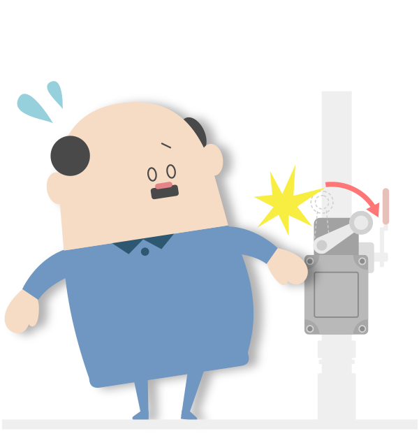 作業時にぶつかる